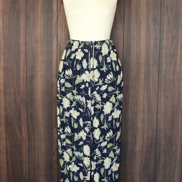 Vintage 1980s 1990s Pants and Top, Clio Two Piece Hawaiian Floral Print Set - Picture 2 of 10